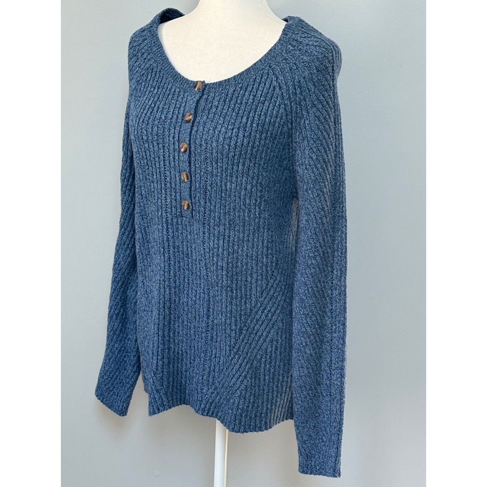 Sundance Womens Birdie Knit Blue Henly Sweater Silk Blend Size L NWT - Picture 5 of 8